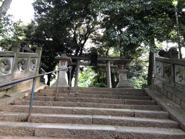 氷川神社階段